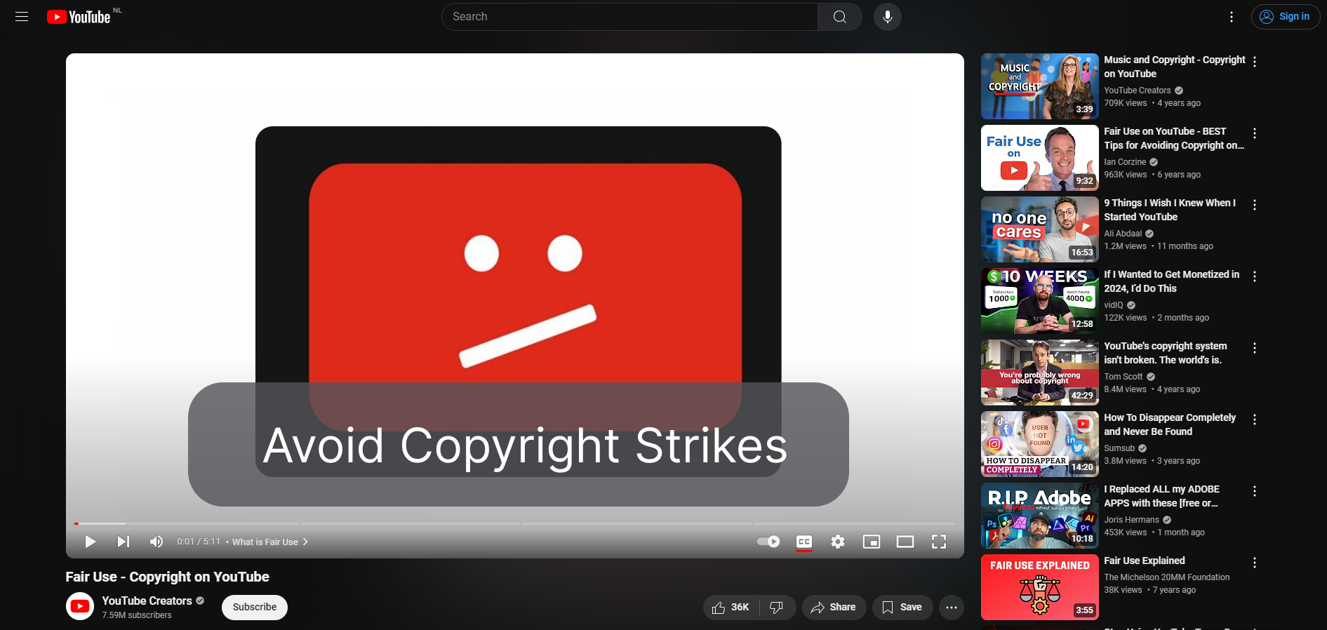 Voicy sounds blog on How to avoid Copyright Strikes on YouTube